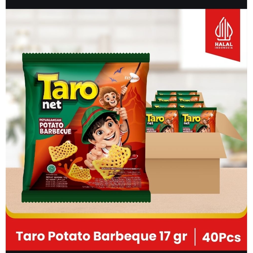 

Taro - Barbeque - Small Pack - 1 Karton (4renceng) - 40 Pcs - 1