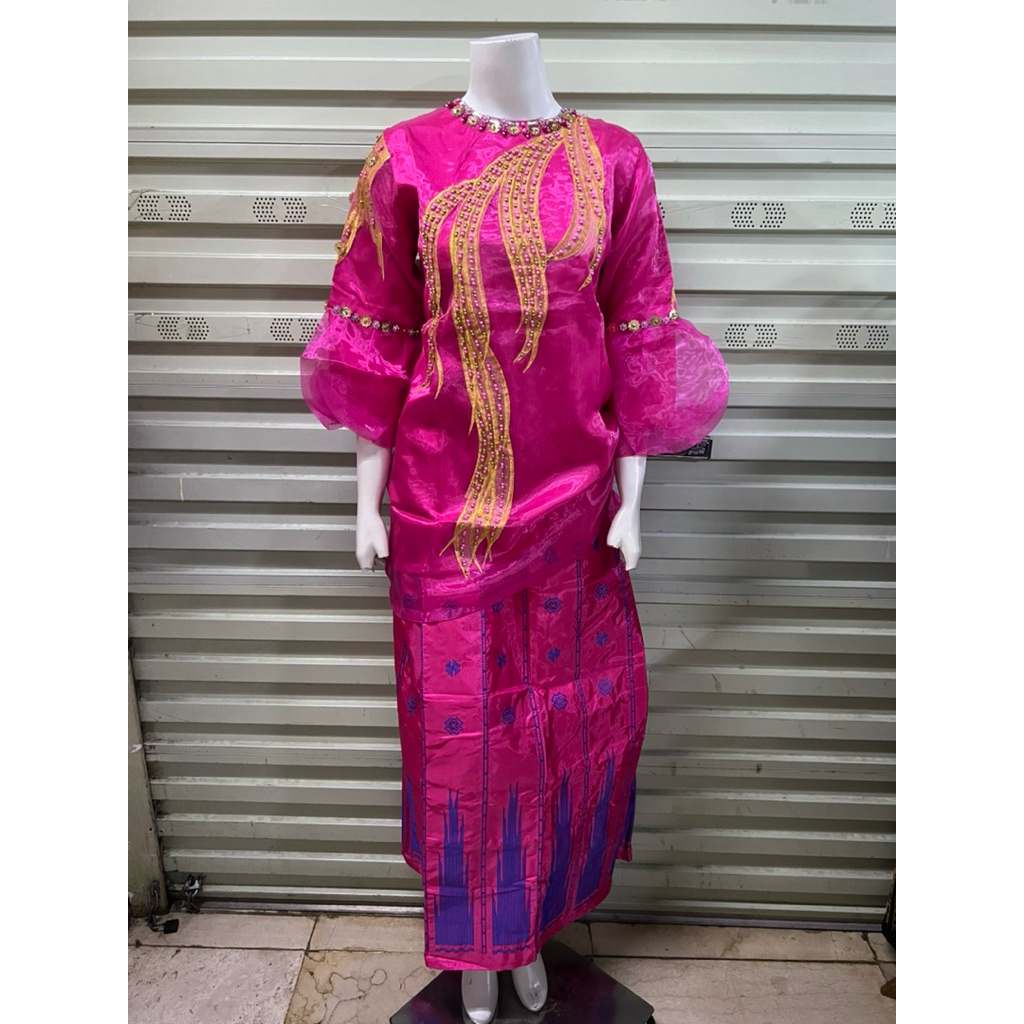 baju bodo organza makassar