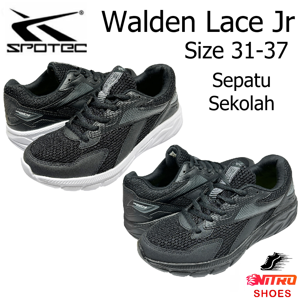 Spotec Walden Lace Jr Sepatu Sekolah Anak Lari