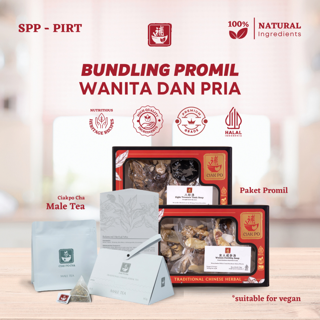

Ciak Po - Ciakpo Bundling Paket Promil + Male Tea Menambah Stamina Pria dan Wanita