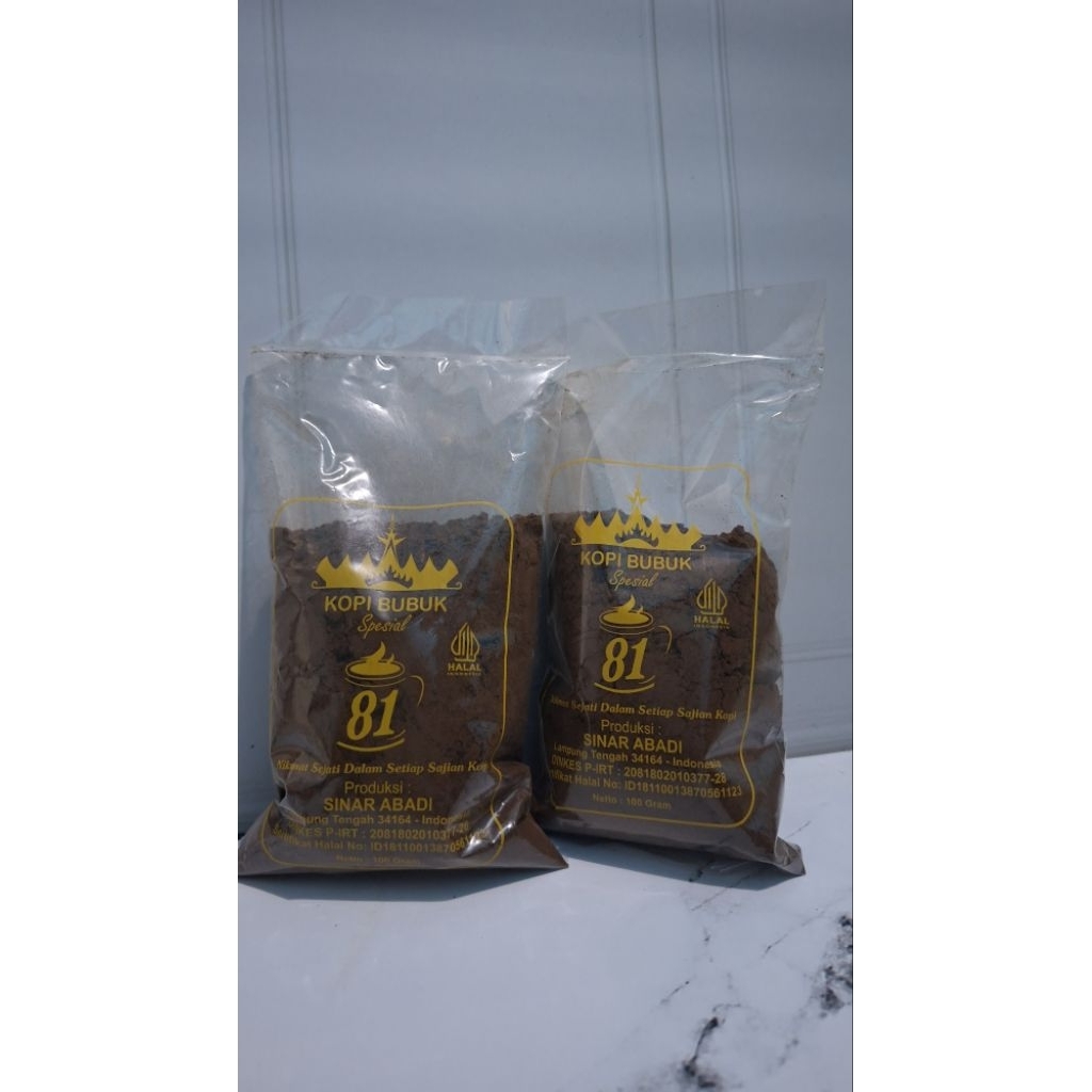 

Kopi Lampung Spesial | Kopi Bubuk Spesial 81 |opi Lampung Cap 81 I Kopi Hitam | Kopi Bubukalus