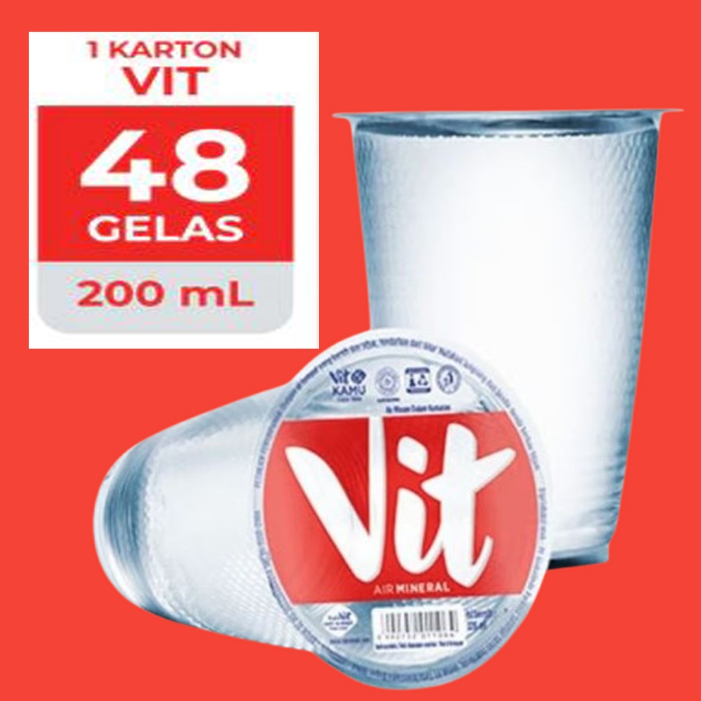 

VIT GELAS AIR MINERAL 200ML / 1 DUS ISI 48 PCS