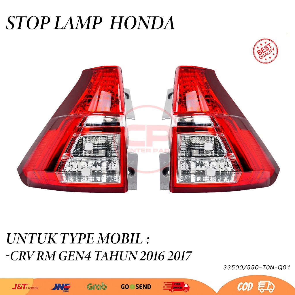 Stop Lamp Lampu Belakang Kiri Kanan Crv Rm Gen4 2016 2017