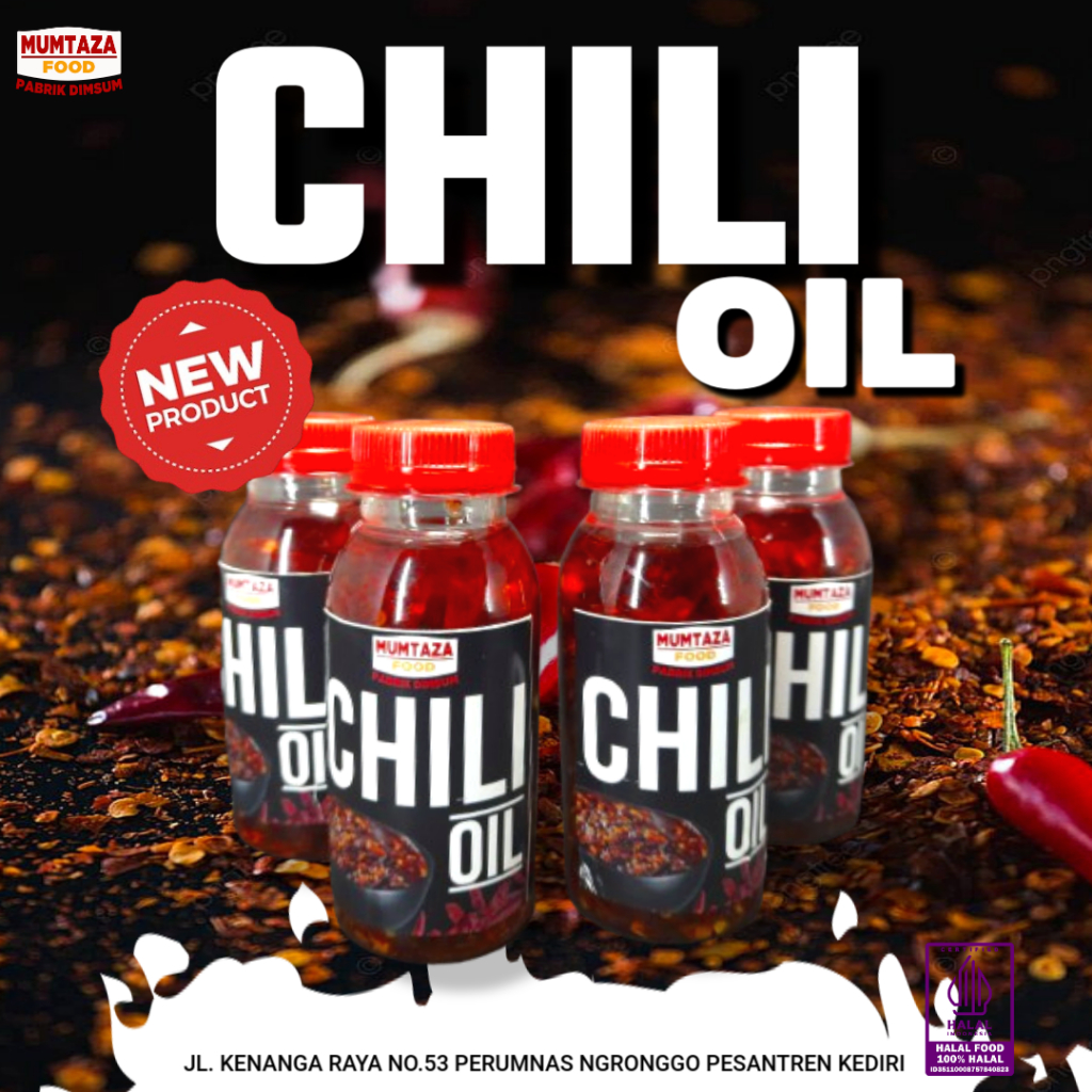 

CHILI OIL 100 ML 500 ML 1 LITER - KIRIM LUAR KOTA - PRE ORDER