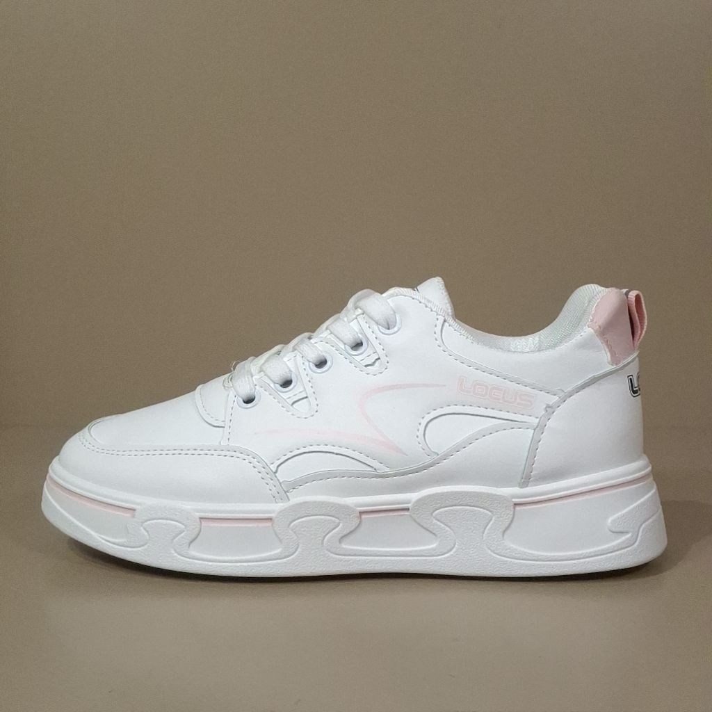 Sepatu Sneakers Perempuan Dewasa LOCUS DFL 0715 Putih size 37/40