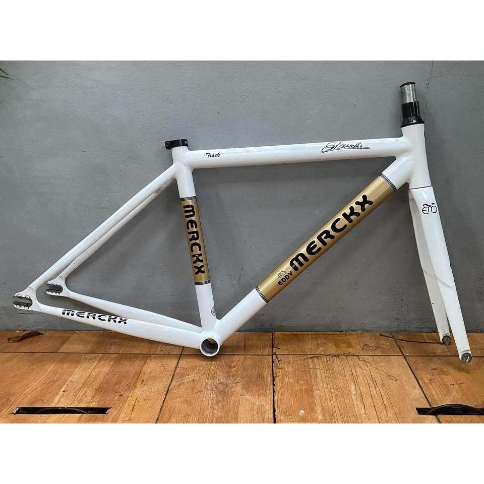 Frameset Eddy Merckx Pista Track alloy size 45 C-T, fork model alpina carbon