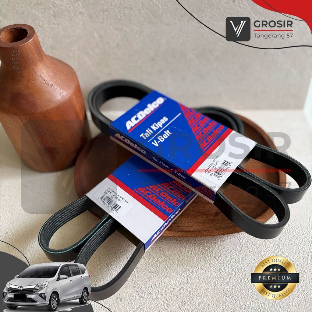 Vbelt Fanbelt Calya Sigra 1200cc Agya Ayla 1200cc ACDELCO 2401 Fan Belt Sabuk Tali Kipas V-belt Alte