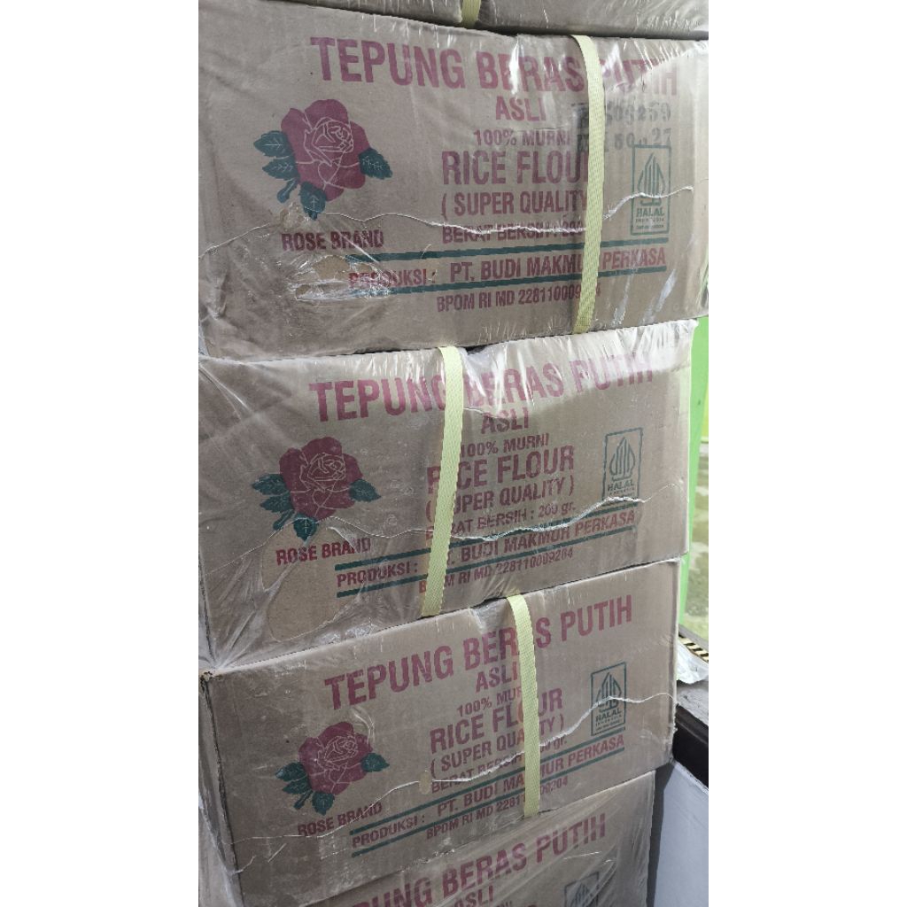 

TEPUNG BERAS ROSEBAND 200 GRAM 1 DUS ISI 50 PCS