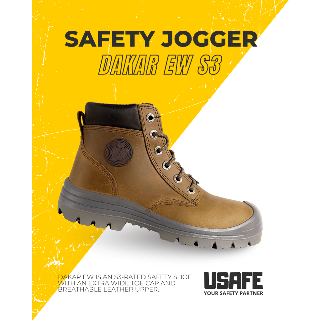 Sepatu Safety Jogger Dakar EW Brown (Full Kulit)