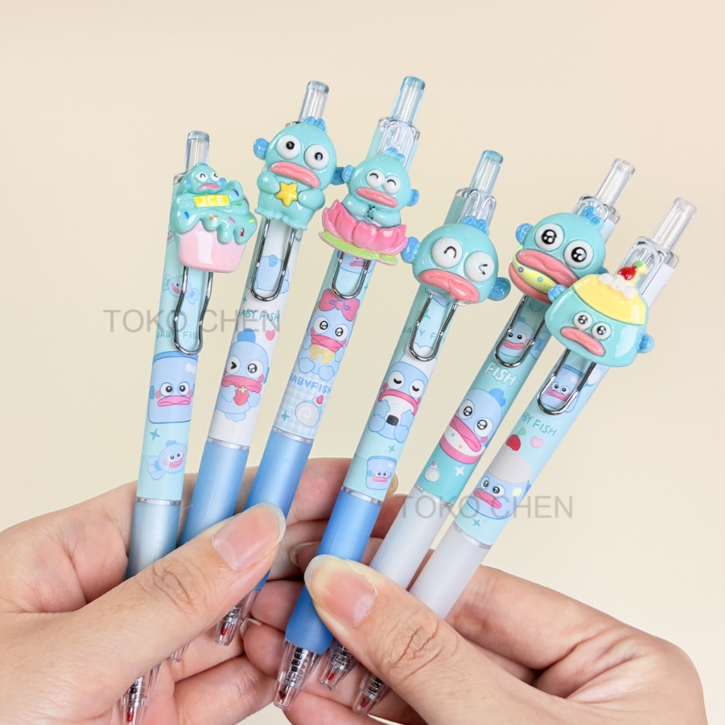 

1pcs Pulpen Aesthetic Pena Pen Lucu Black Gel Pen Bolpoin Pulpen Gel School Stuff Bulpen Alat Tulis Stationery Barang Aesthetic For Student Back To School Office Stationery