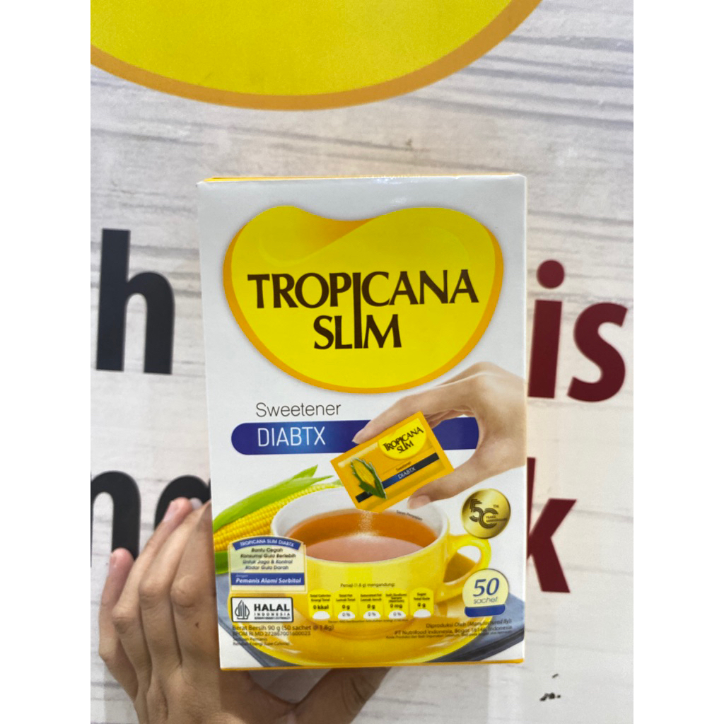 

Tropicana Slim Sweetener DIABTX 50’s