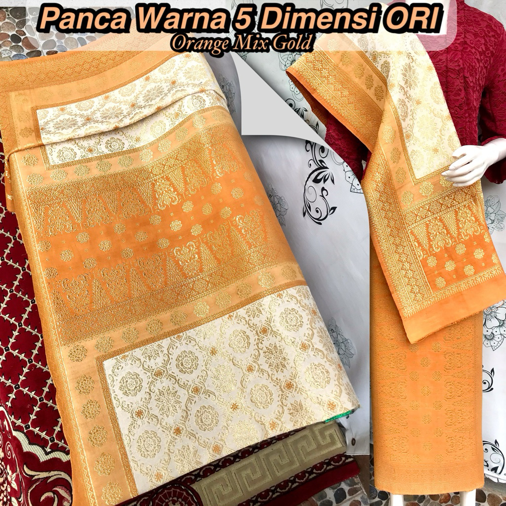 SONGKET PANCAWARNA 5 DIMENSI ORI