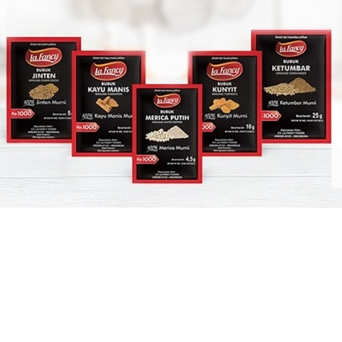 

La Fancy Bumbu Bubuk Lengkap 1 Renceng isi 12pcs