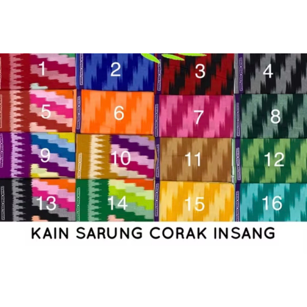 KAIN CORAK INSANG PANCA WARNA / KAIN CORAK INSANG KHAS PONTIANAK