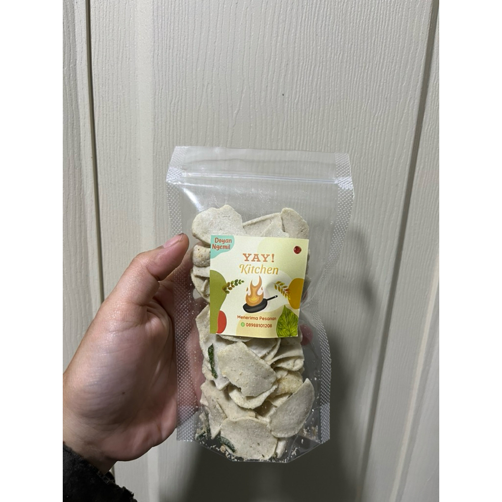 

Camilan basreng daunjeruk kemasan Pouch