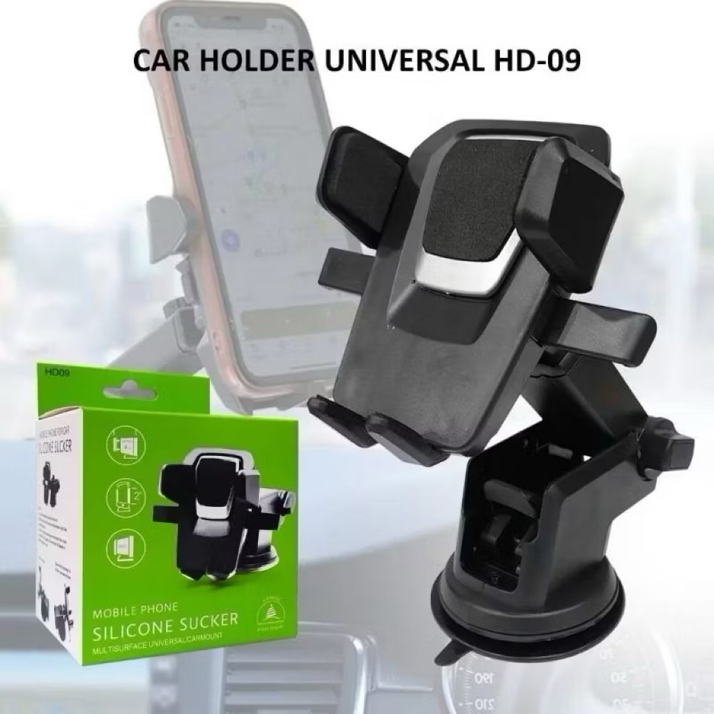 Car Phone Holder Mobil HD09 dudukan hape stand handphone Alat penyangga hp dashboard