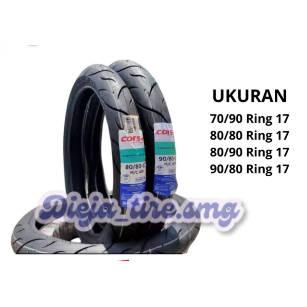 Ban motor Corsa Terminator 70/90, 80/80,80/90, 90/80 ring 17 Tubetype