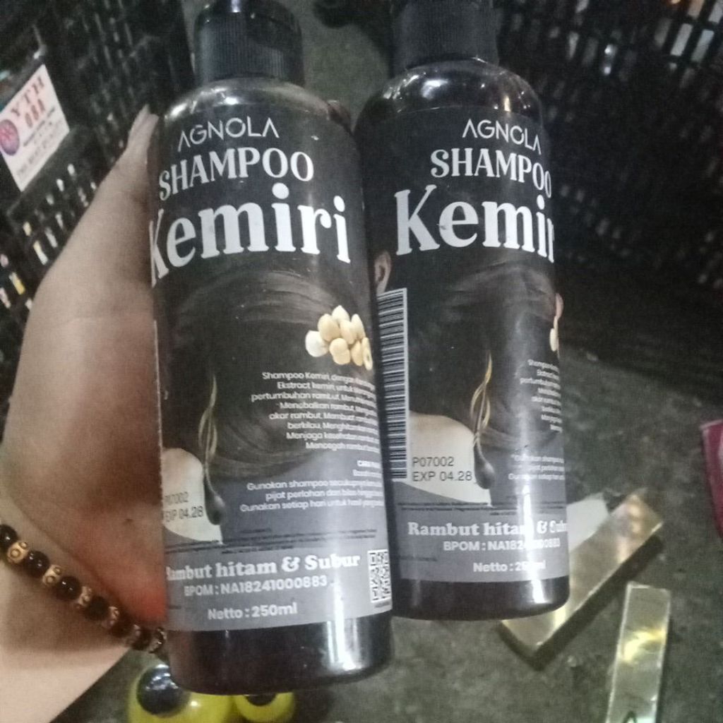 shampo kemiri 250ml(AGNOLA)