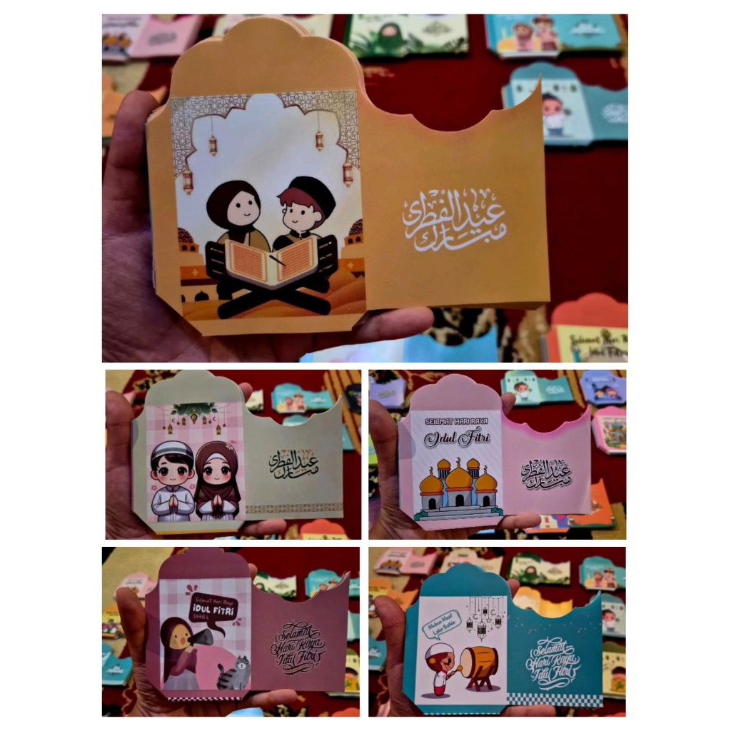 

1000lembar amplop MUSLIM & KARTUN UK medium free plastik..masih lembaran belum jadi