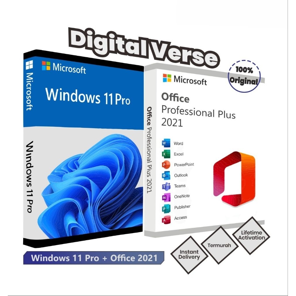 Windows 11 Pro  + Microsoft Office 2021  Lifetime