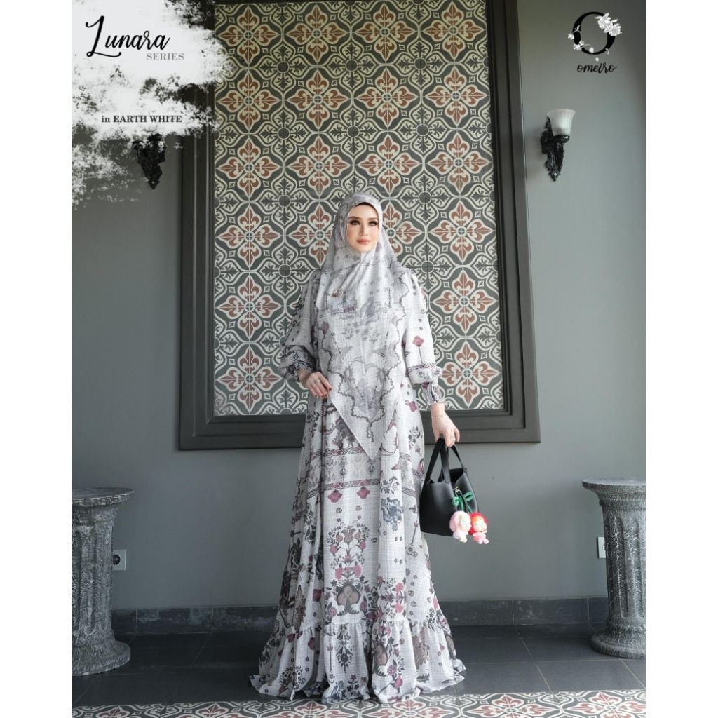 Lunara set syari original Omeiro addict