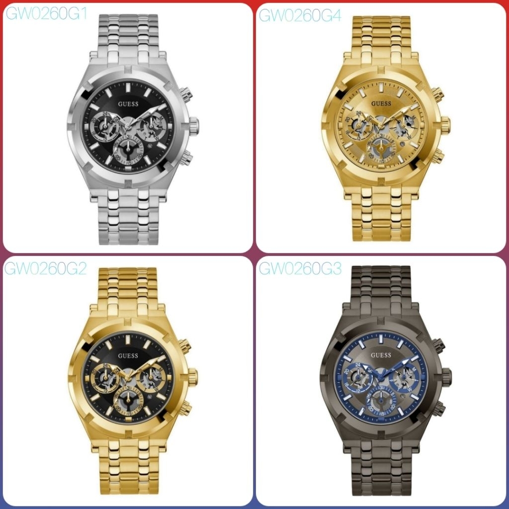 JAM TANGAN GUESS PRIA TYPE GW0260G1, GW0260G2, GW0260G3, GW0260G4