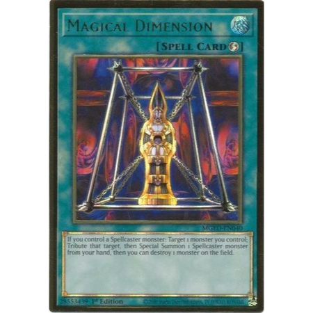 Magical Dimension - MGED-EN040 - Premium Gold Rare - Spell Card - YuGiOh Trading Card Game Konami Or