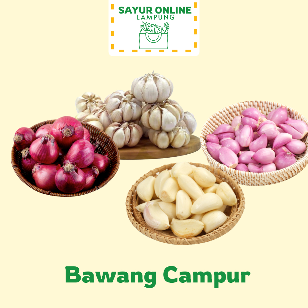 

Bawang merah Kupas / Bawang putih Kupas / Bawang Campur /Bawang iris