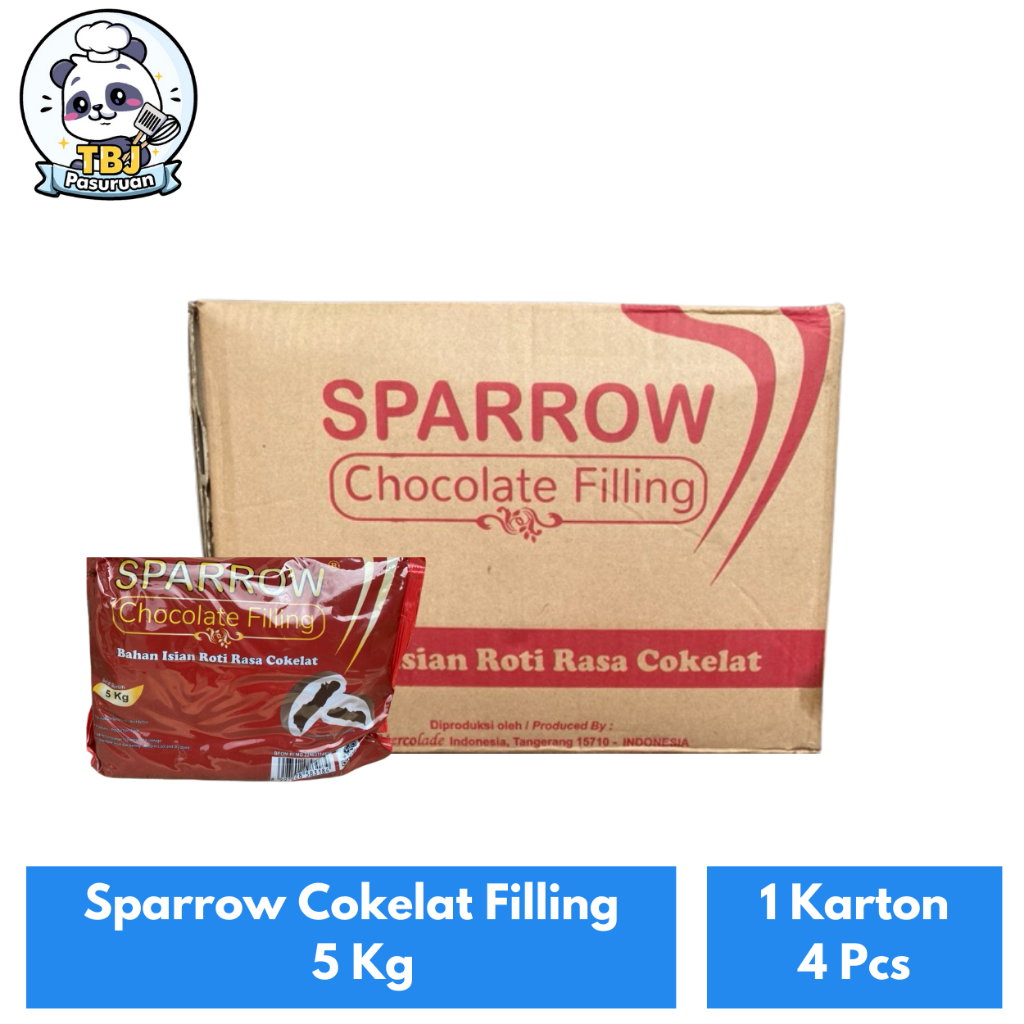 

Sparrow Cokelat Filling 5 Kg Kemasan 1 Karton Isi 4 Pcs