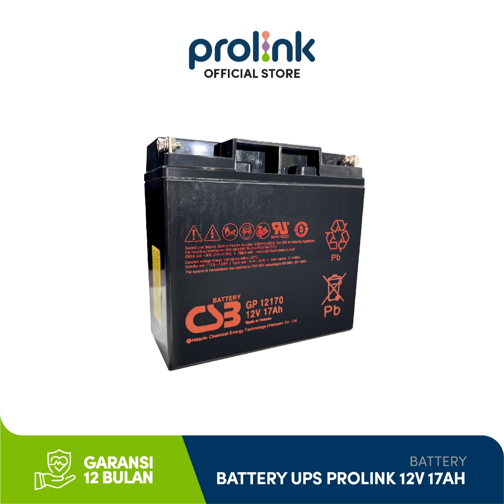 CLEARENCE Baterai Aki Kering Battery CSB GP 12170 GP12170 12V 17Ah. Baterai VRLA Standar UPS