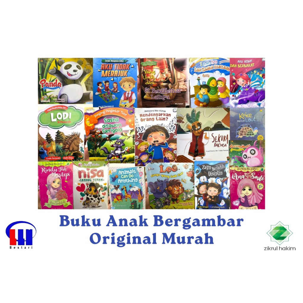 Buku Cerita Anak Bergambar Original Cuci Gudang Murah Edukatif