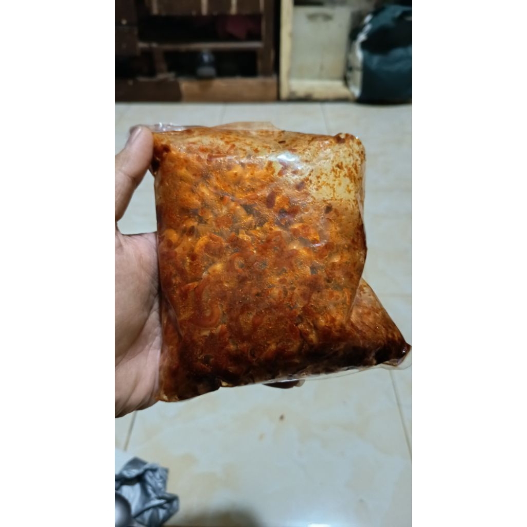 

250gram Makaroni Cikruh Pedas Gurih Bumbu Lekoh Kriuk Pedas Daun Jeruk || Tidak Keras & Bervariasi Original, Pedas, Ekstra Pedas