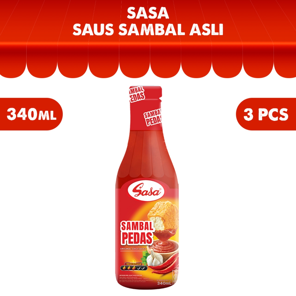 

SASA Saus Sambal Asli 340 ML - 3pcs (NED)