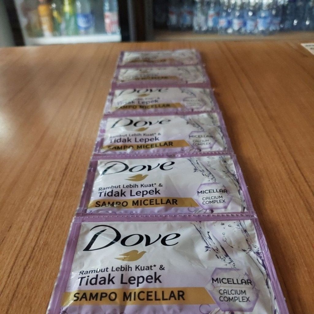 shampo Dove perawatan rambut tidak Lepek rencengan