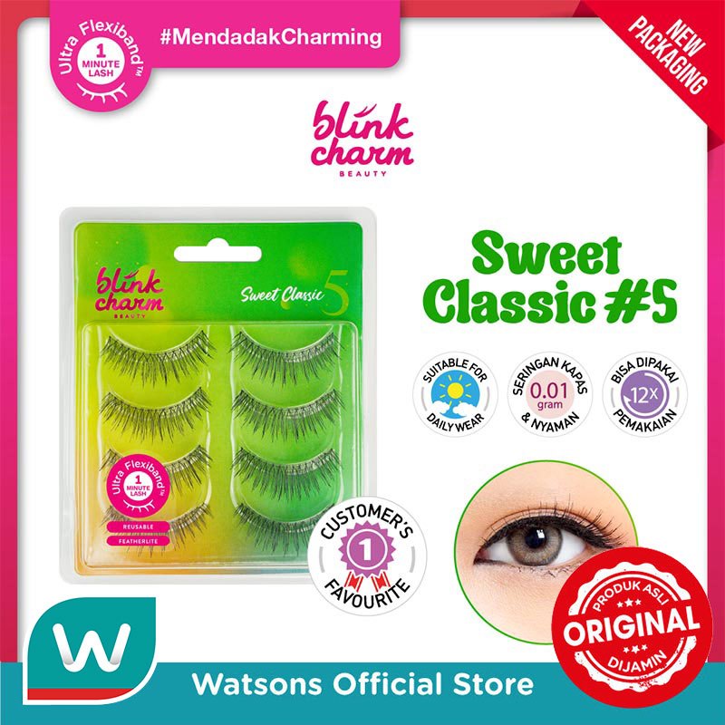 Blink Charm Sweet Classic #5 - 4 Pair Green