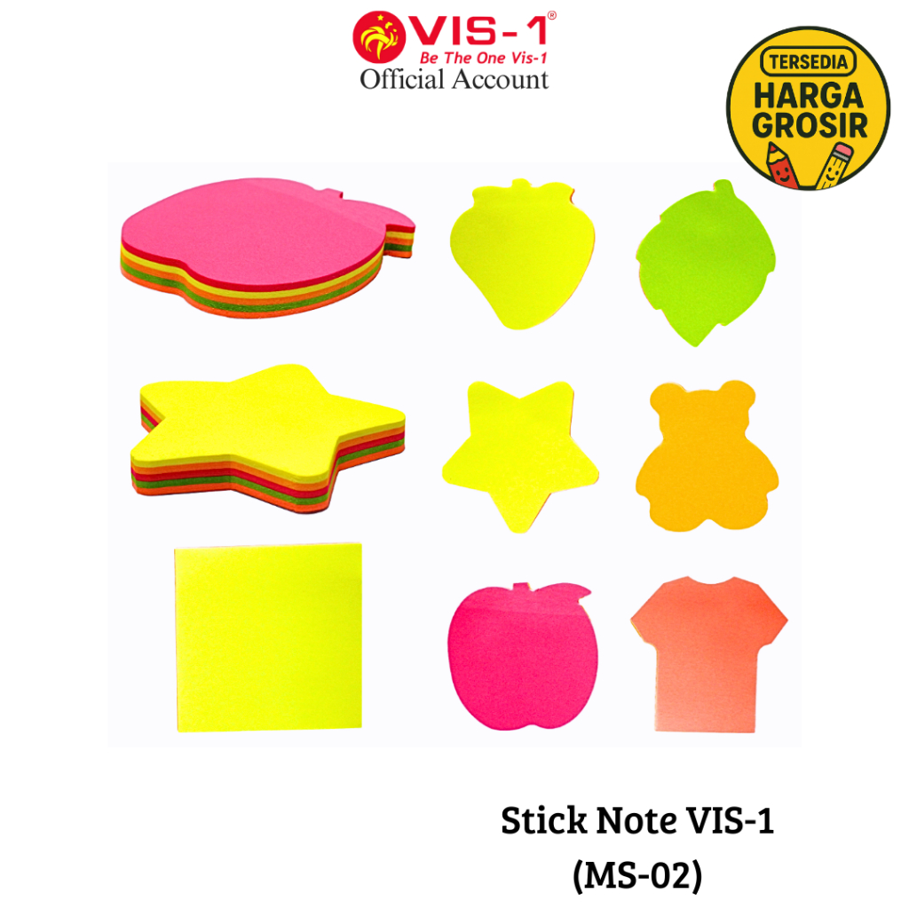 

Vis-1 Stick Note MS 02 / Memo Tempel Stick Note Motif 100 Sheets