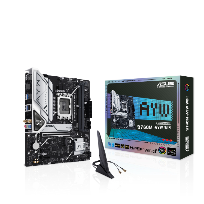 ASUS B760M-AYW WIFI (Intel LGA 1700, B760, DDR5)