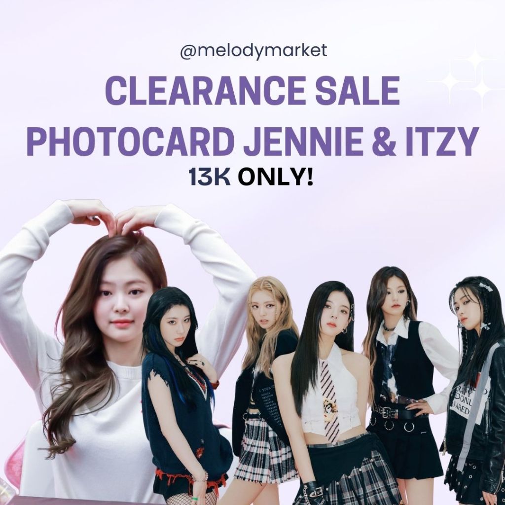 PHOTOCARD JENNIE OREO ITZY LIA CHAERYONG RYUJIN ULTRA MILK CLEARANCE SALE