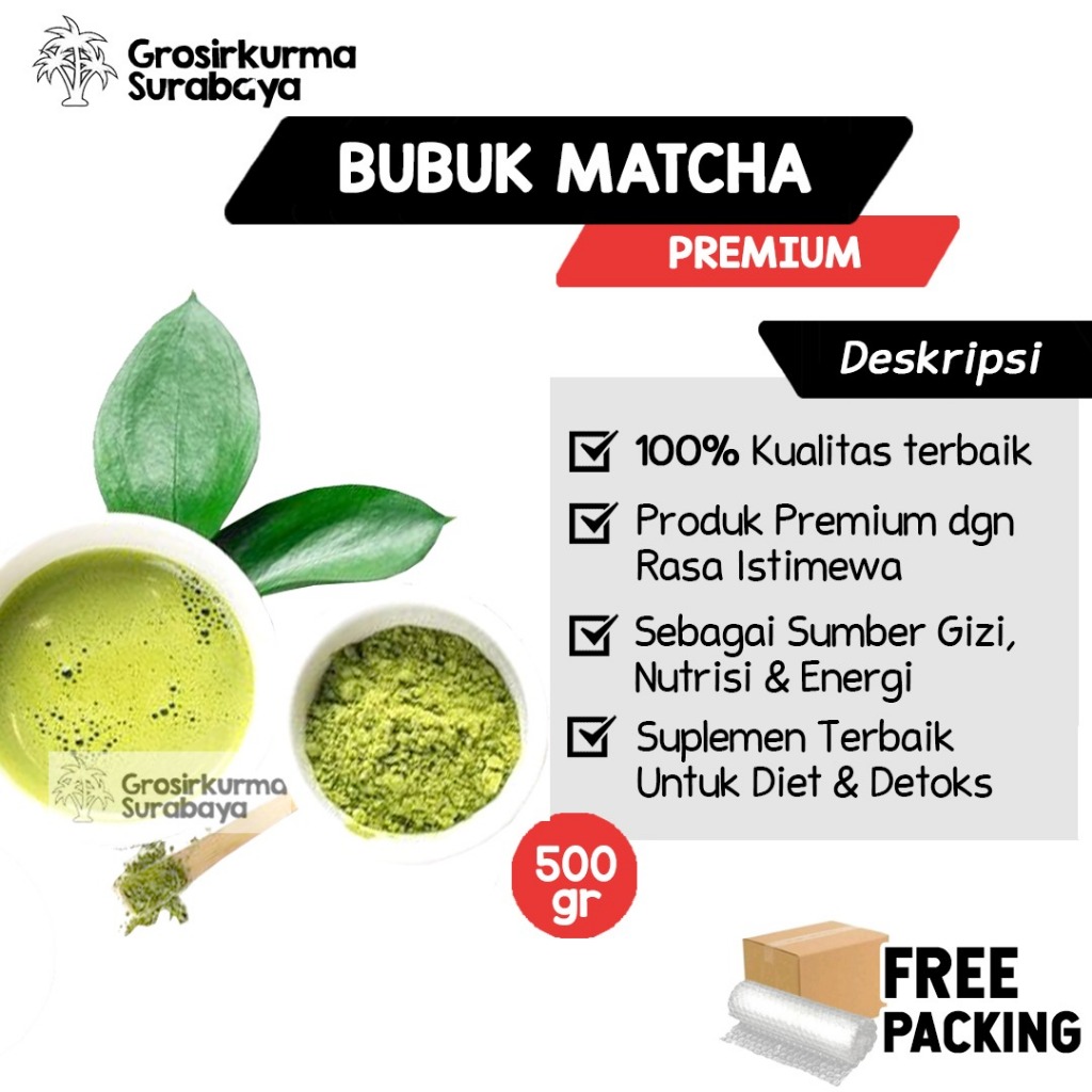 

ASLI BUBUK MATCHA 500gr Kualitas Premium Original Terbaik Minuman dan Suplemen Untuk Kesehatan