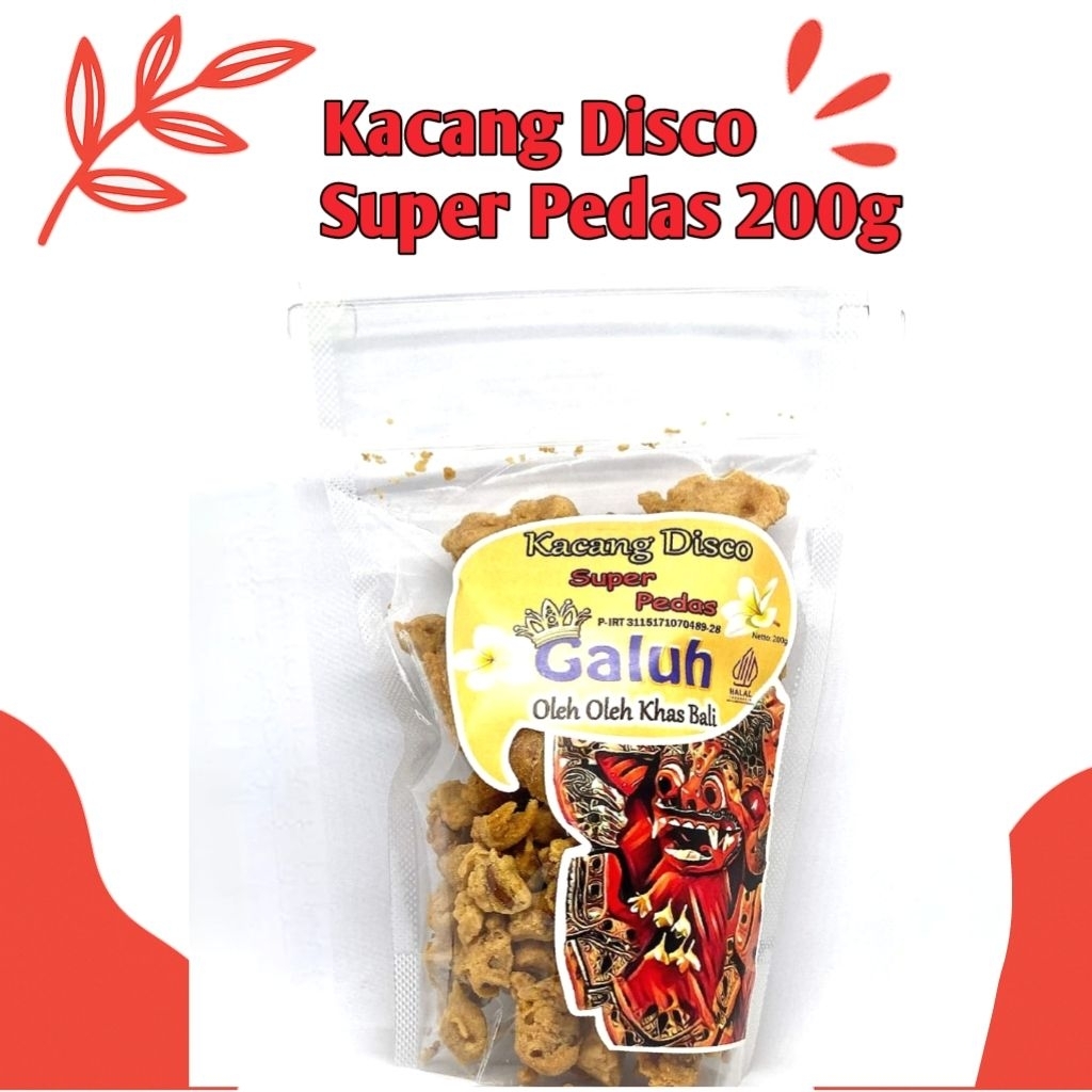 

Kacang Disco Super Pedas Galuh 200g – Oleh Oleh Khas Bali, Cemilan Renyah Halal Jajanan Murah Halal