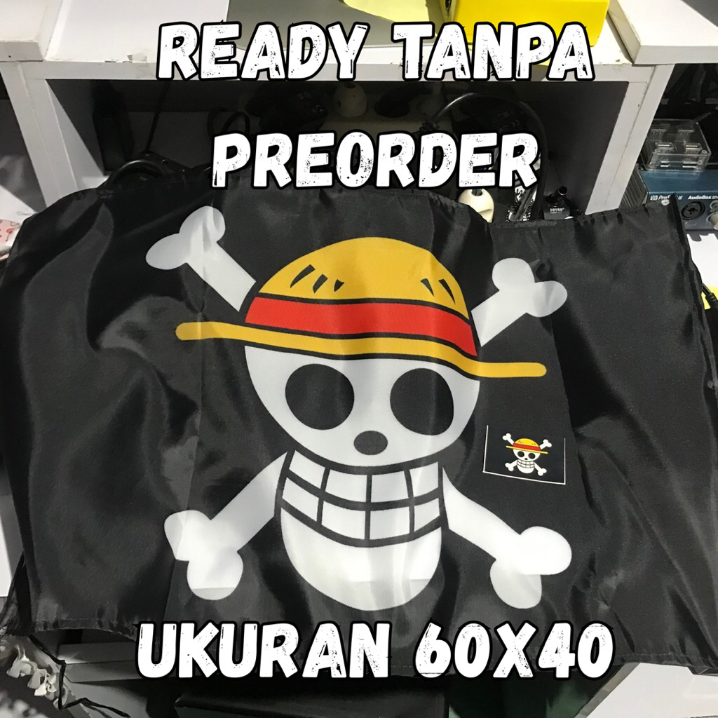 TERMURAH READY BENDERA ONE PIECE AKATSUKI