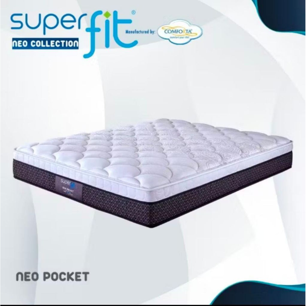 set comforta neo pocket spring 160x200 plus divan laci premium glx kasur spring bed foam encase