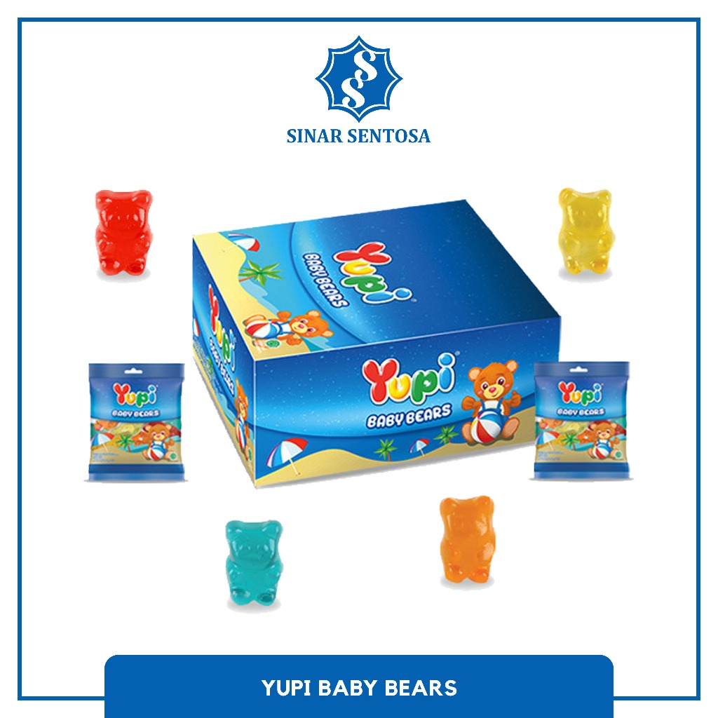 

Yupi Baby Bears Permen Jelly Rainbow Rasa Buah Kenyal Manis – Original 1 Box