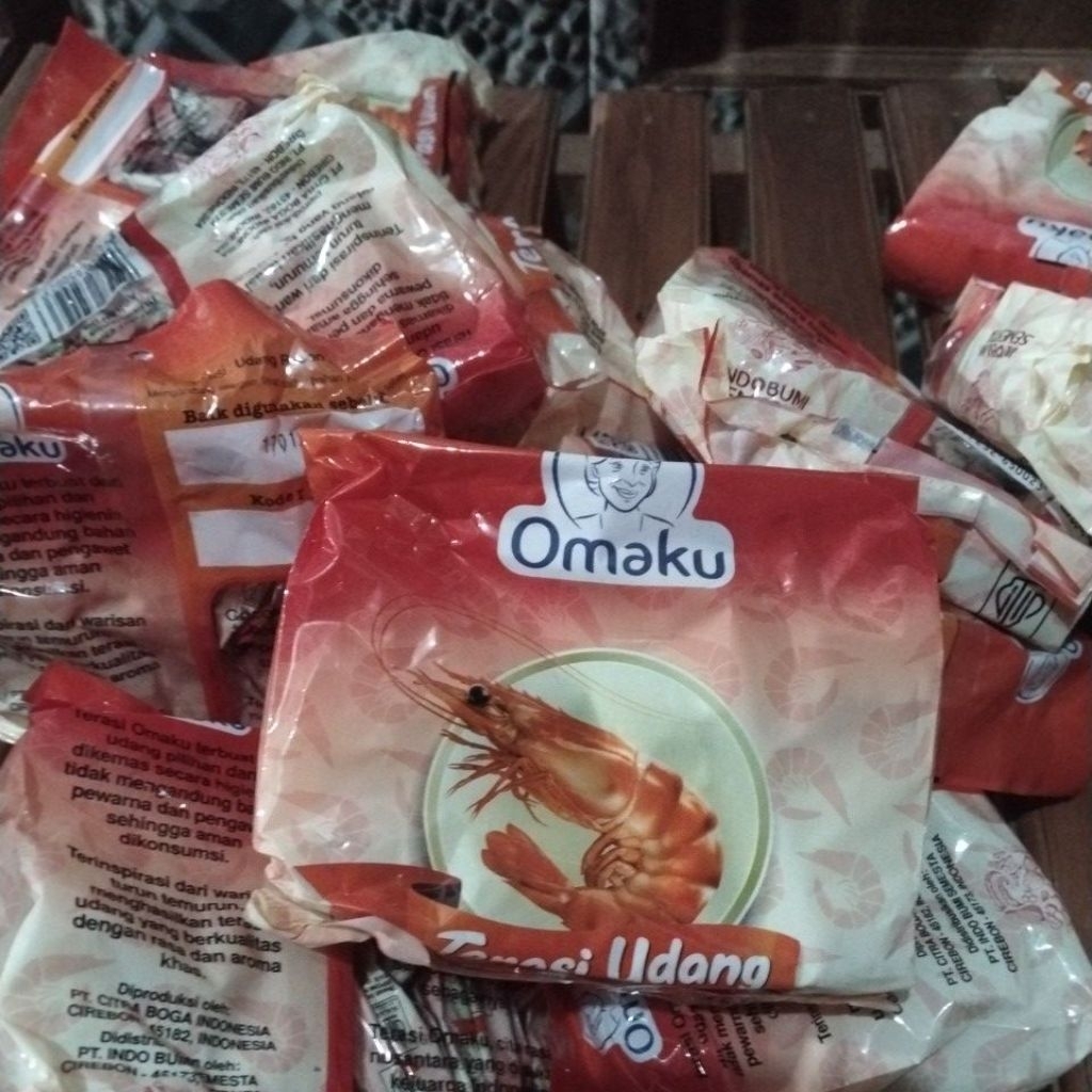 

Omaku Terasi isi 20 bungkus 4.5gram