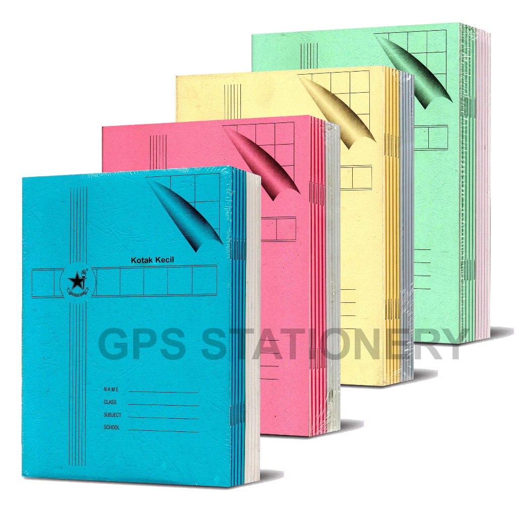 

Buku Kotak Kecil / Sedang / Besar Bintang Obor 1 Pak isi 10 Buku