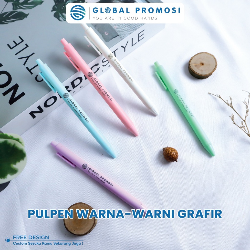 

Custom Pulpen Gel Mekanik Warna Pastel Cetak Laser Grafir Akrilik Souvenir Promosi