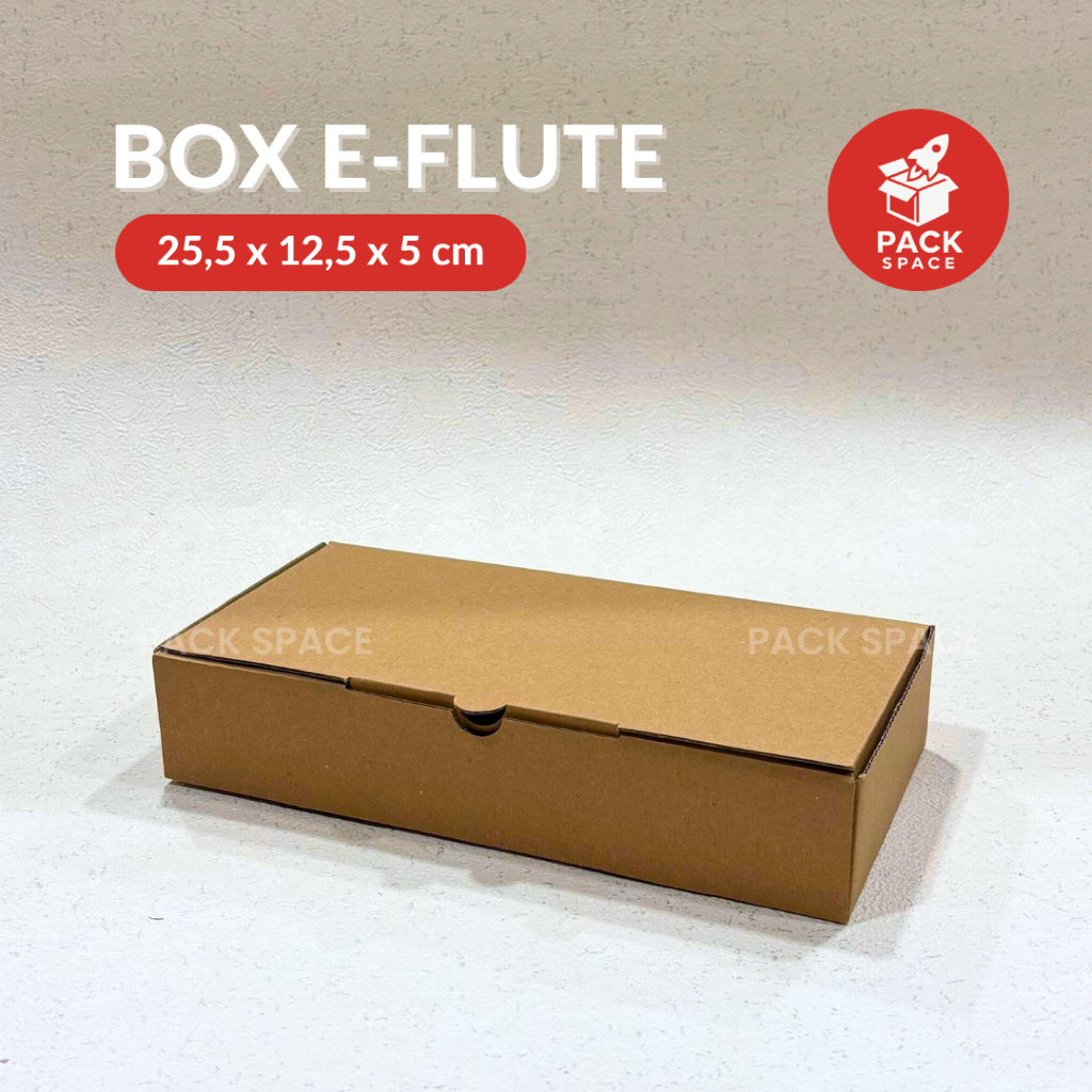 

Box Kardus E-Flute Coklat Untuk Packaging Olshop Sovenir Baju Kotak Kado Hampers Snack 25x12,5x5 CM