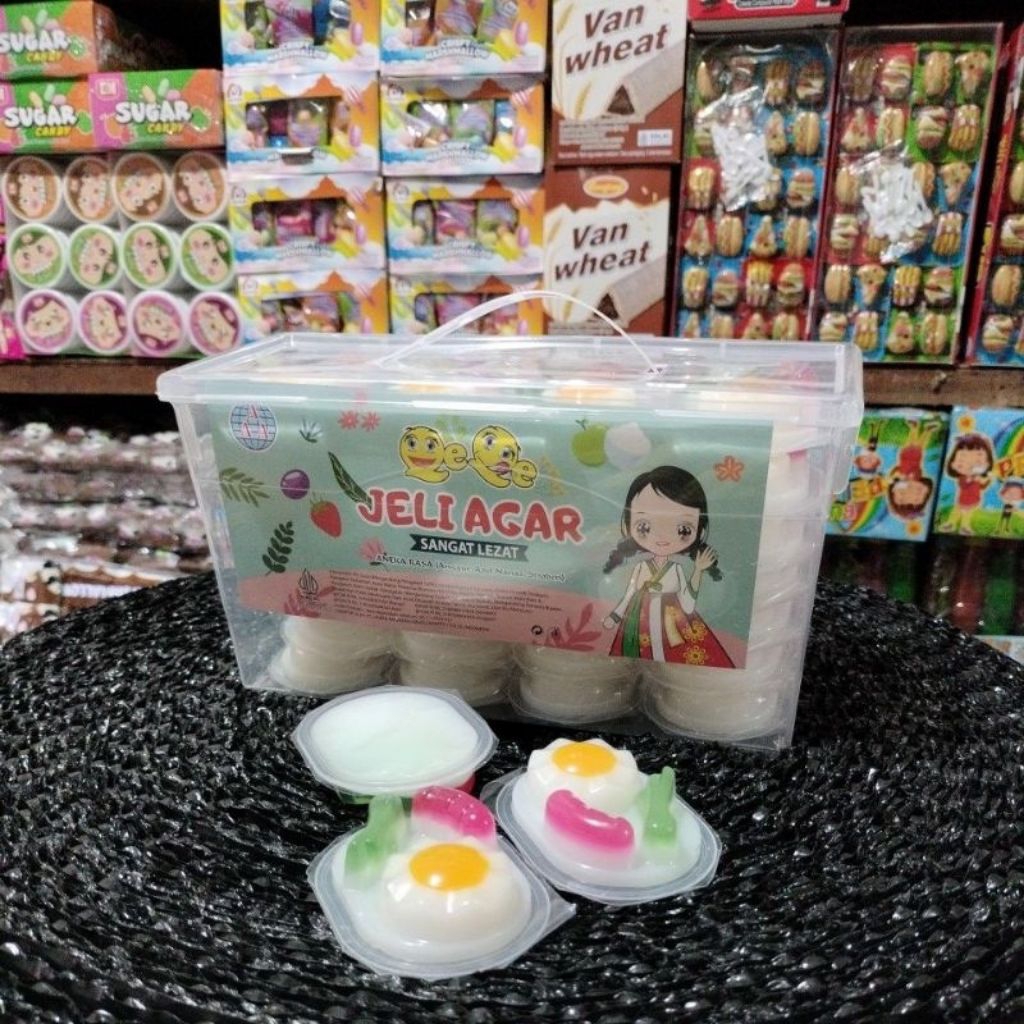 Jelly agar sayuran isi 30 free toples