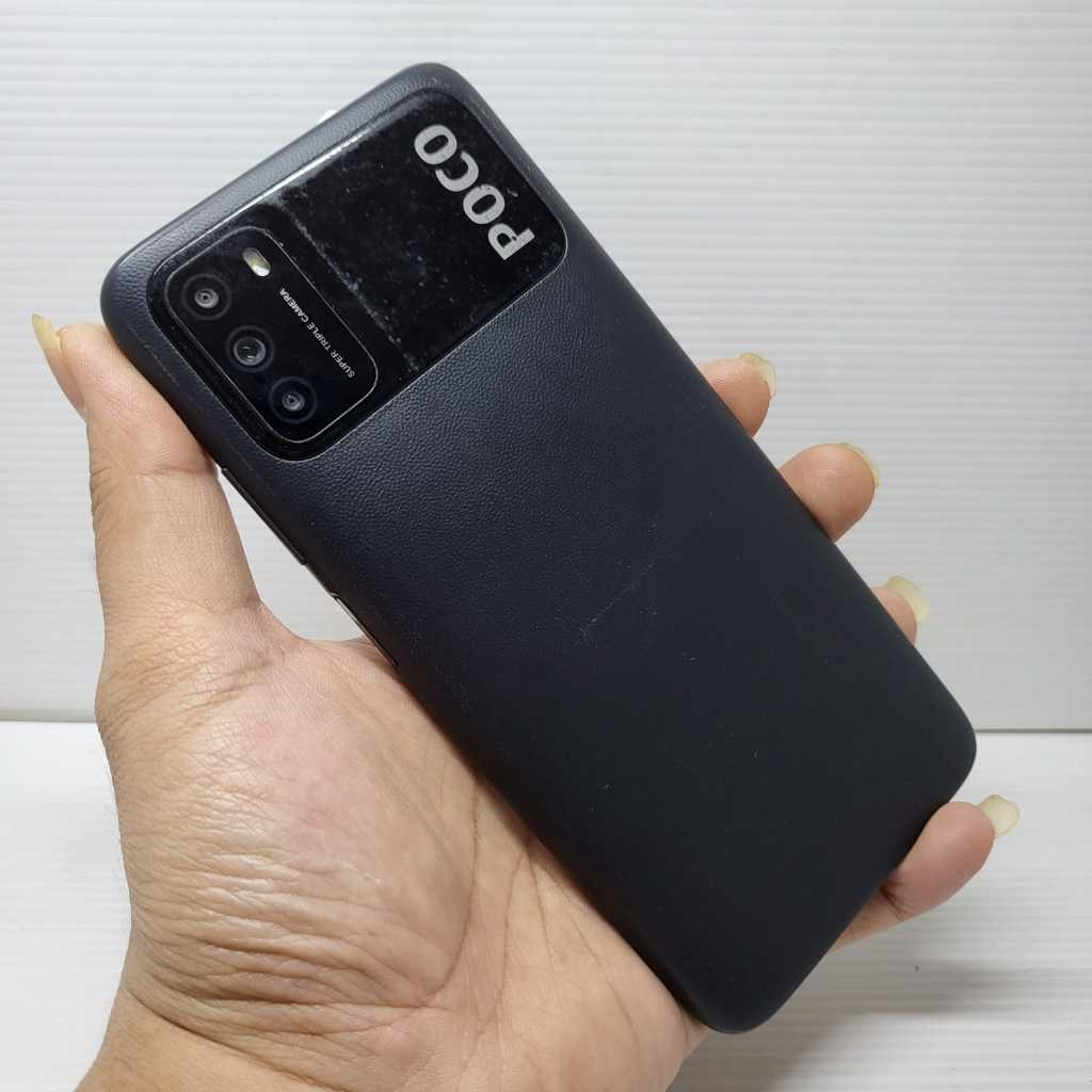 XIAOMI POCO M3 6/128 BLACK SIAP PAKAI NO KENDALA TERMURAH
