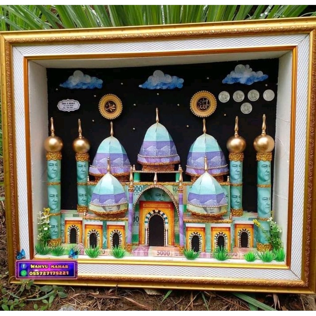 Mahar nikah bentuk masjid..